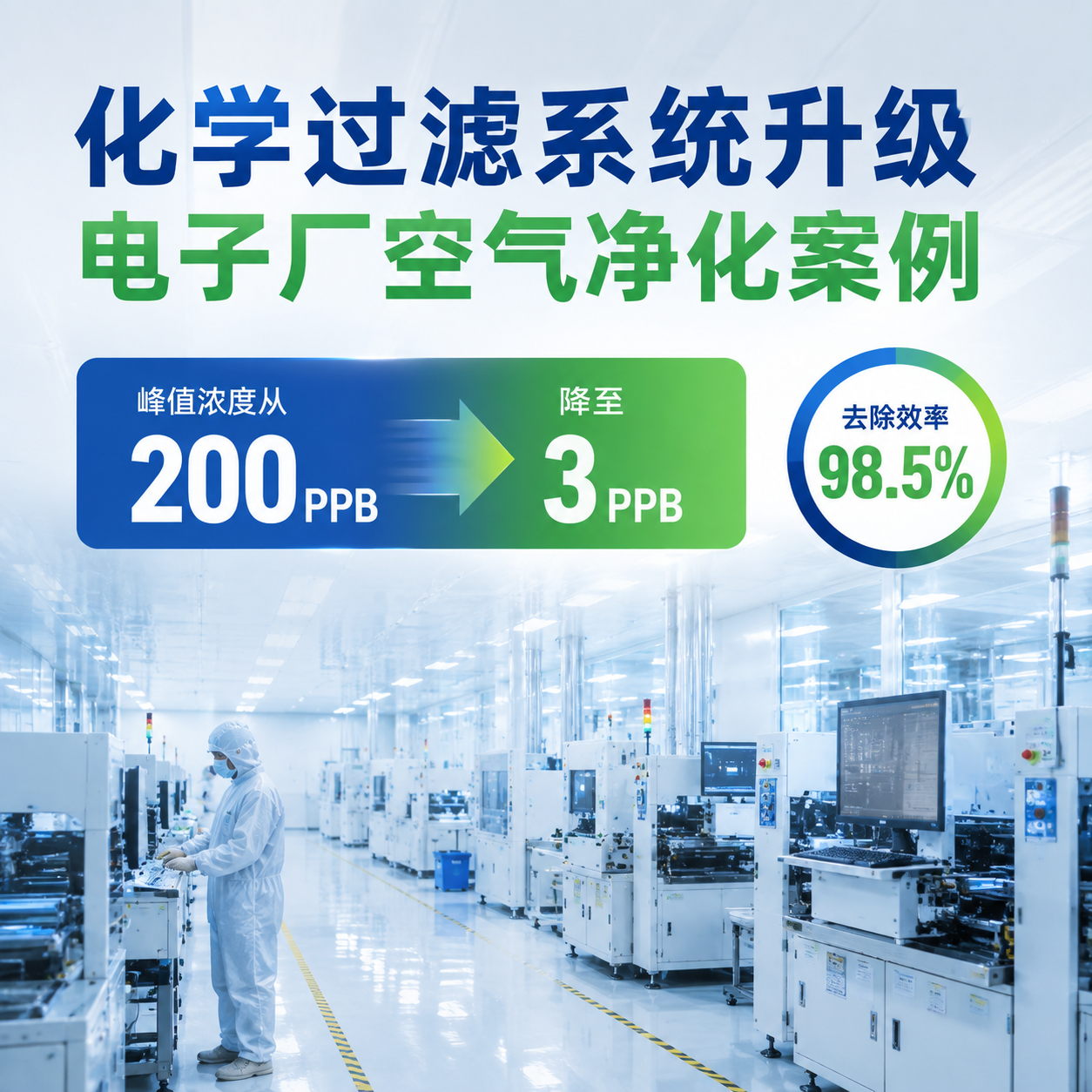 电子制造厂化学过滤改造案例